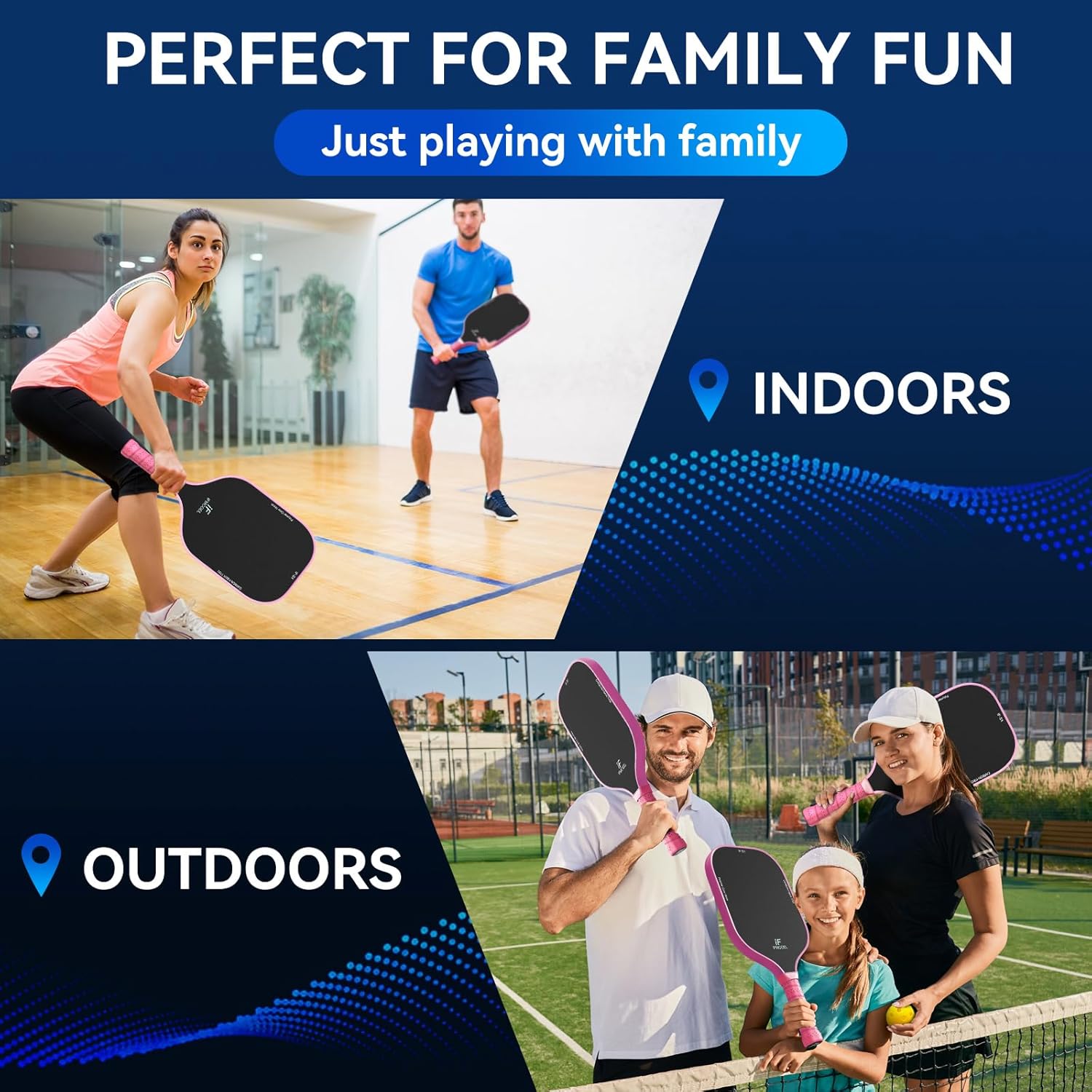 Pickleball Paddles Set of 2,T700 Cute Carbon Fiber Pickleball Paddles w/Carbon Abrasion Surface&16mm Honeycomb Core for Ultimate Spin,Power&Control,Ideal for Men Women Novice Intermediate All Levels