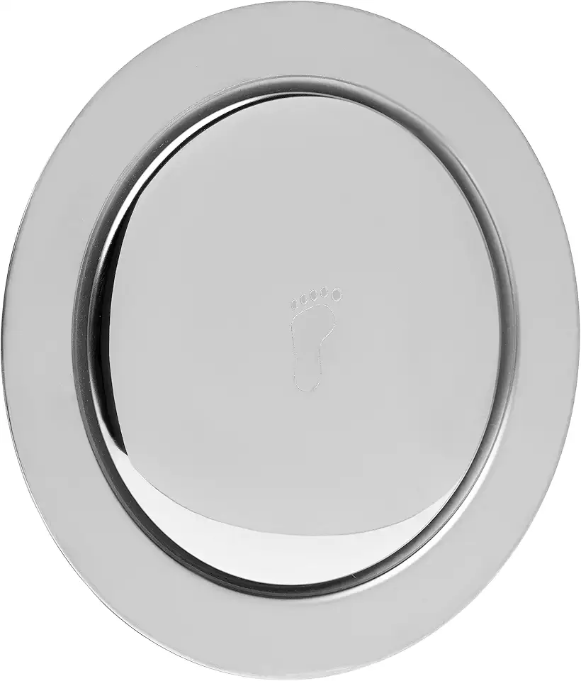 Ralo Inteligente Click 10x10 Redondo Inox Para Banheiro Veda Cheiro Anti Odor