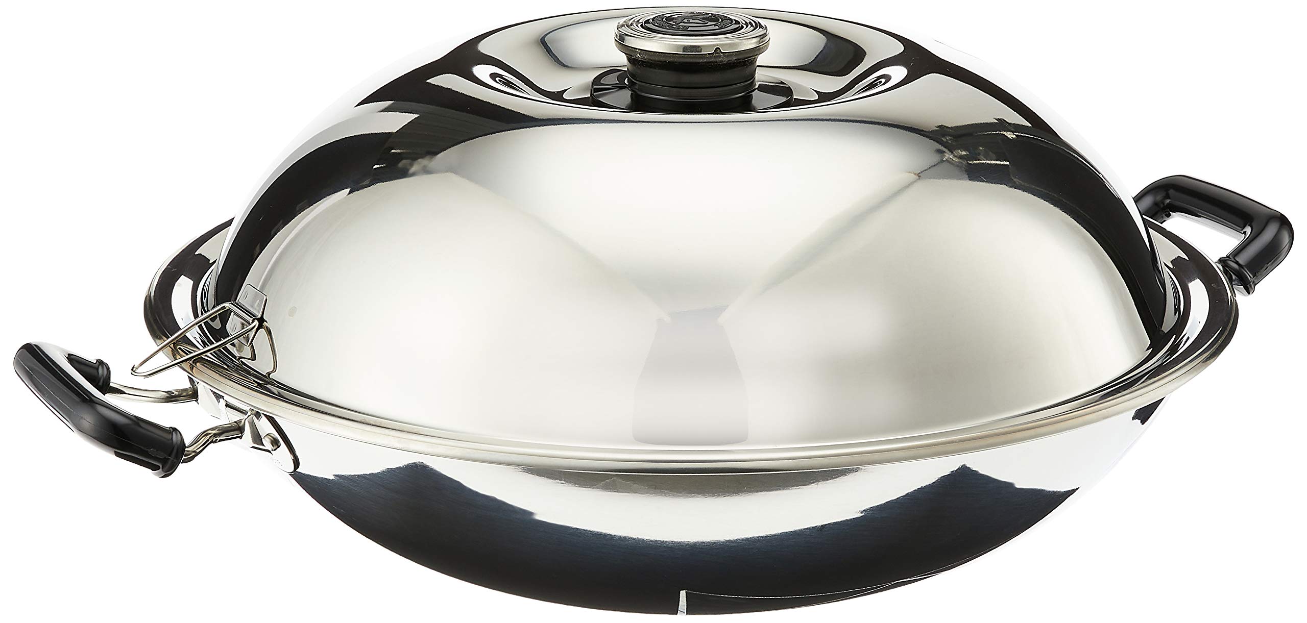 Zebra Technologies 176202 Stainless Steel Chinese Wok With Lid and