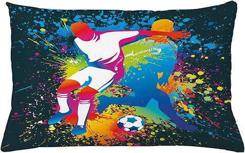 Miniatura 11 de Lunarable Funda de cojín contemporánea, patrón de diamante con triángulos, ilustraciones abstractas, ilustraciones ornamentales, funda de almohada