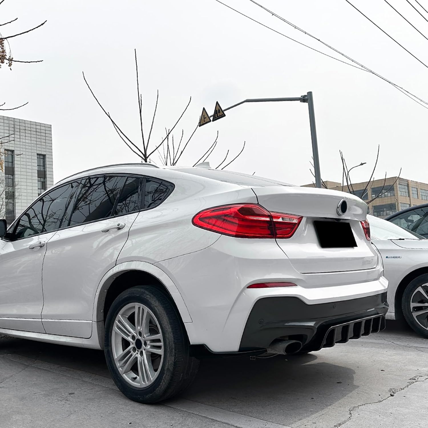 Rear Bumper Lower Diffuser Lip Body Kit Set for BMW X4 F26 M Sport 2014-18 2017