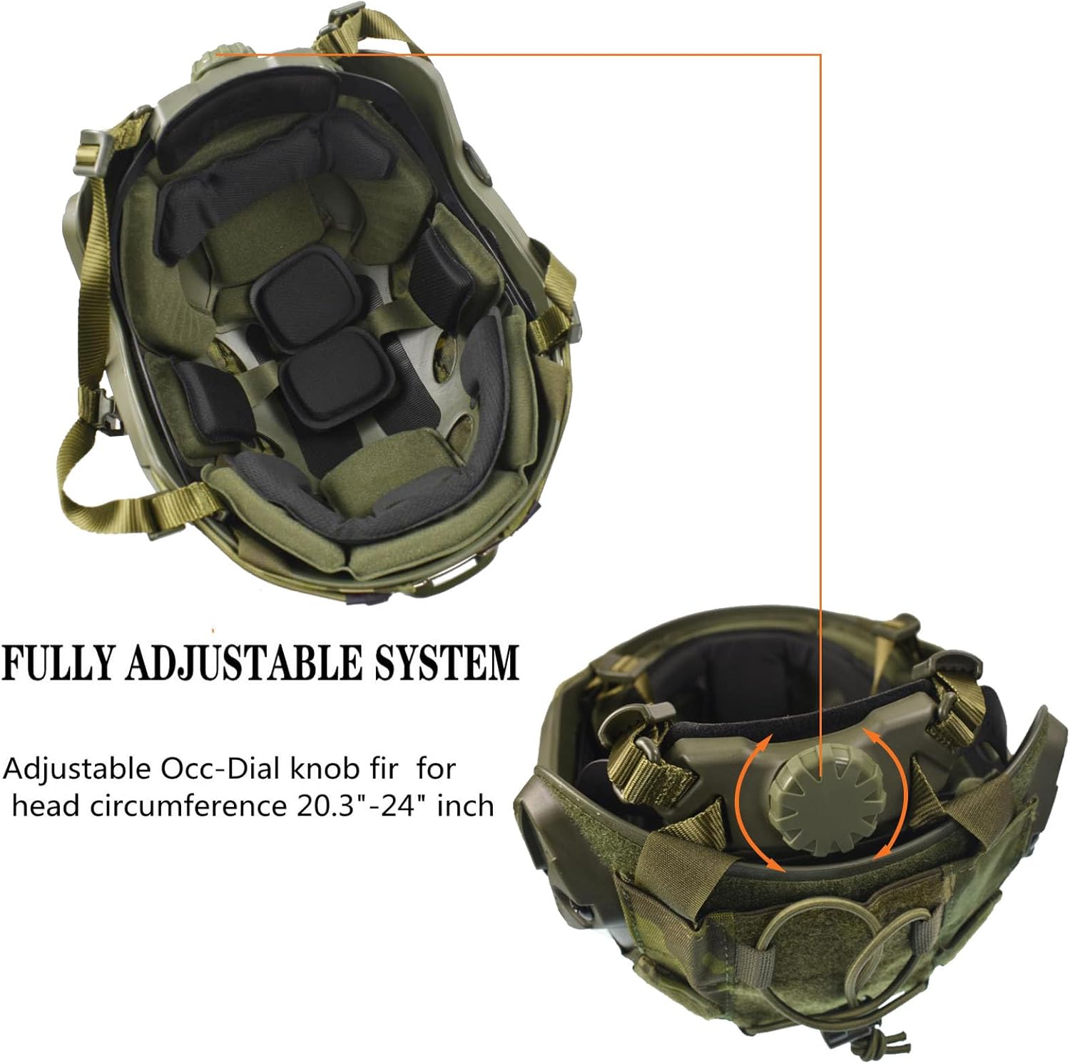 Airsoft Fast Helmet Set Tactical Paintball Helmet with Military Headset and Helmet Cover Memory Foam Protective Pad Adjustable Size for Adult and Teenager