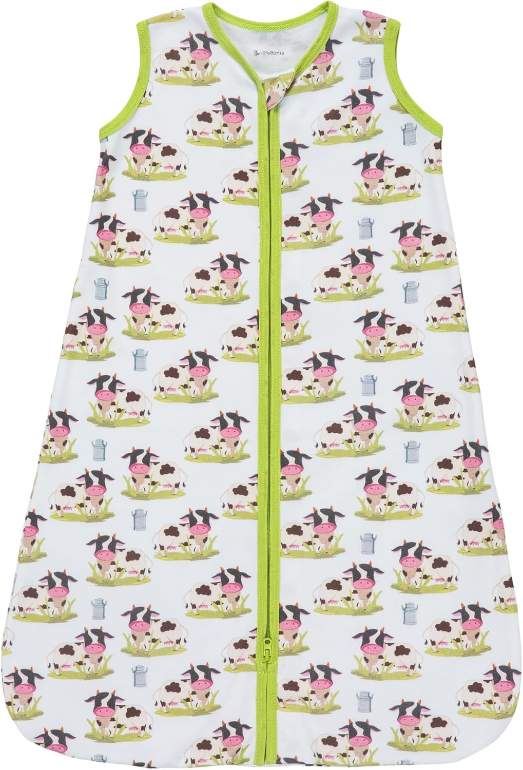 LollyBanks Baby Sleep Sack, 100% Cotton Wearable Blanket 2-Way Zipper Sleep Sacks