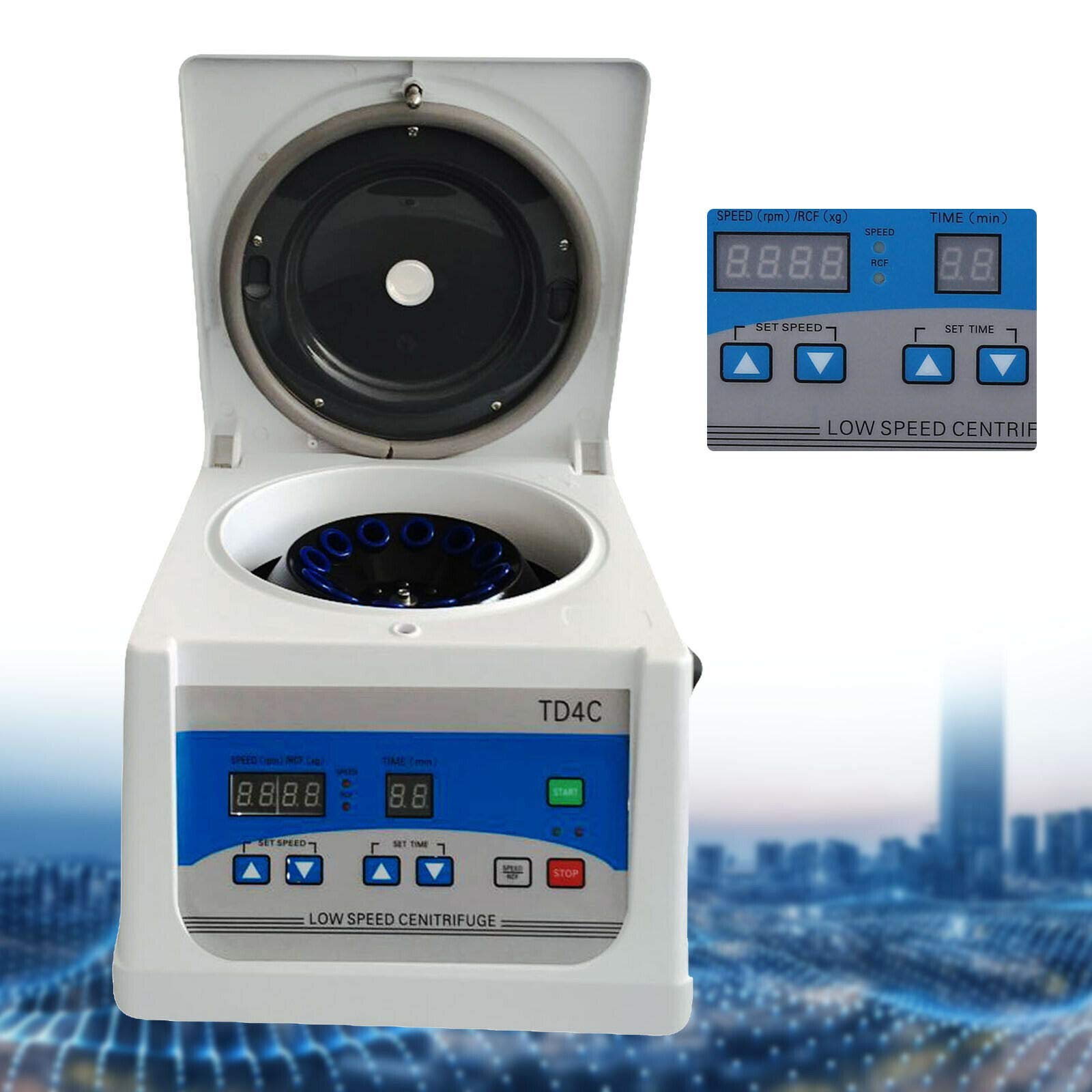 TD4C Lab Desktop Centrifuge Low-Speed Centrifuge 4000 r/min Microcomputer Control 8 * 15ml 110 V / 60HZ