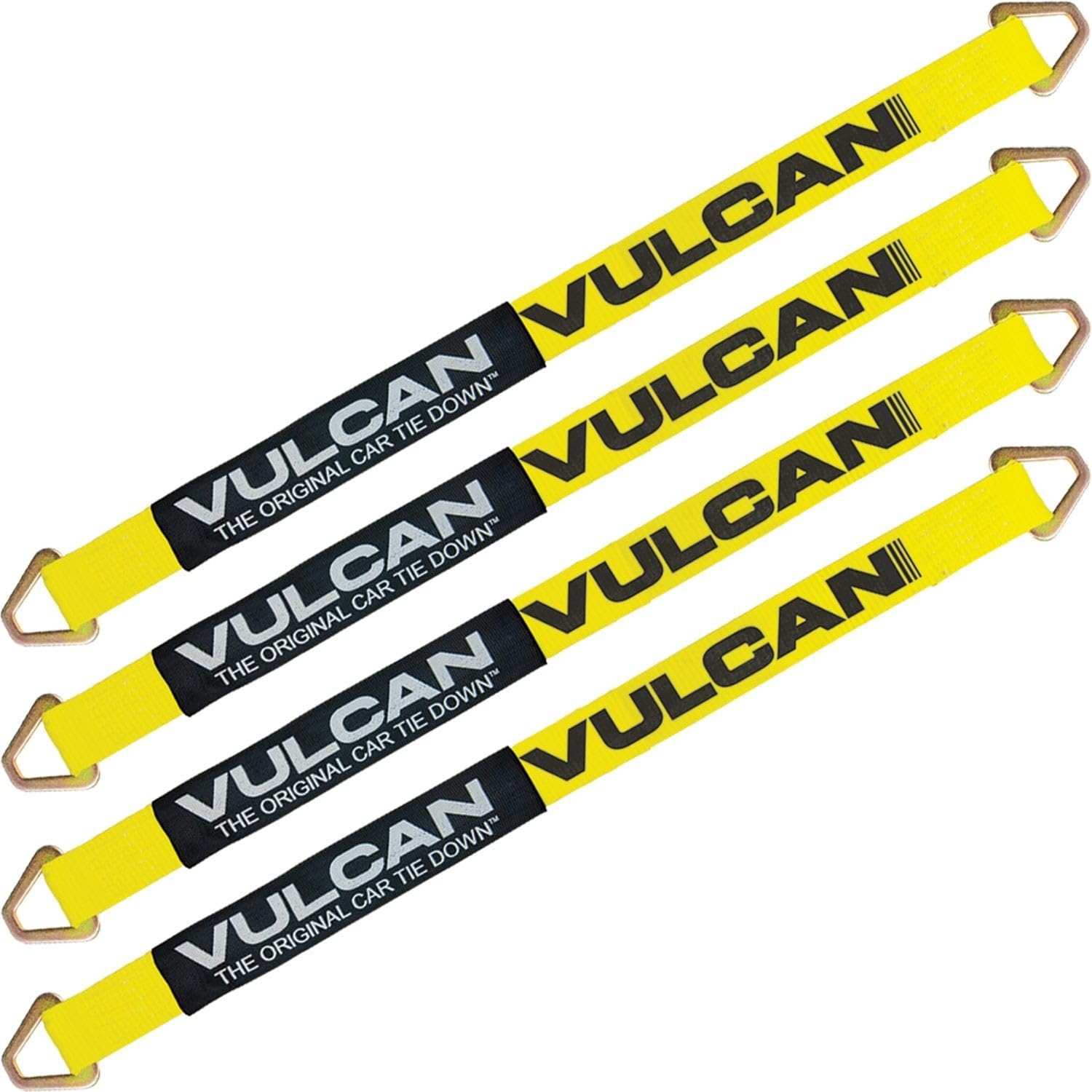 VULCAN Car Tie Down Straps - 4 Pack, 3300 lb Safe Load -12