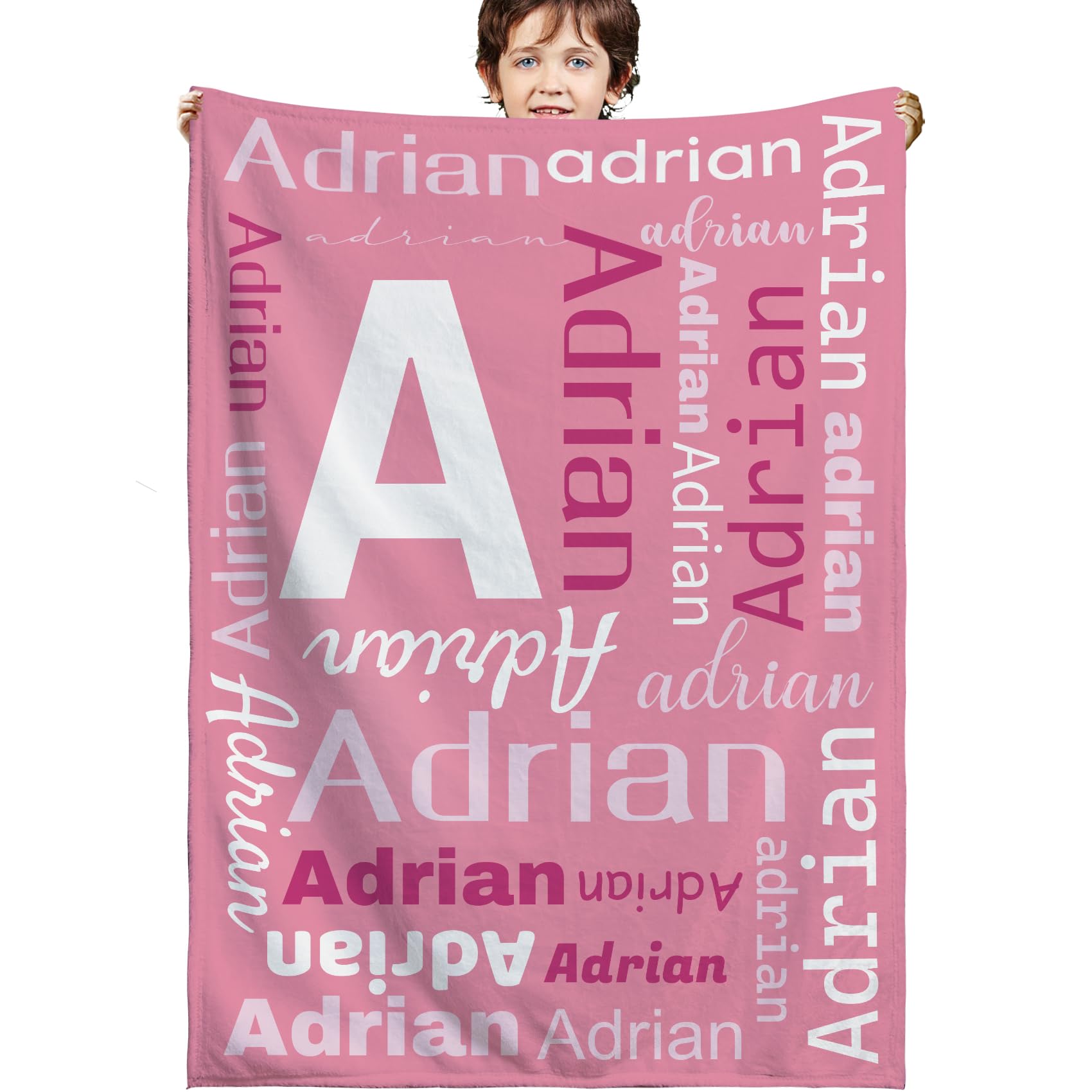 xsdnb Name Blanket,Custom Blanket,Personalized Baby Blanket,Custom Baby Blanket with Name,Customized Baby Name Blanket,Customize Baby Blanket for Baby Girl or Boy,Best Gift for Baby,Newborn,New Mom