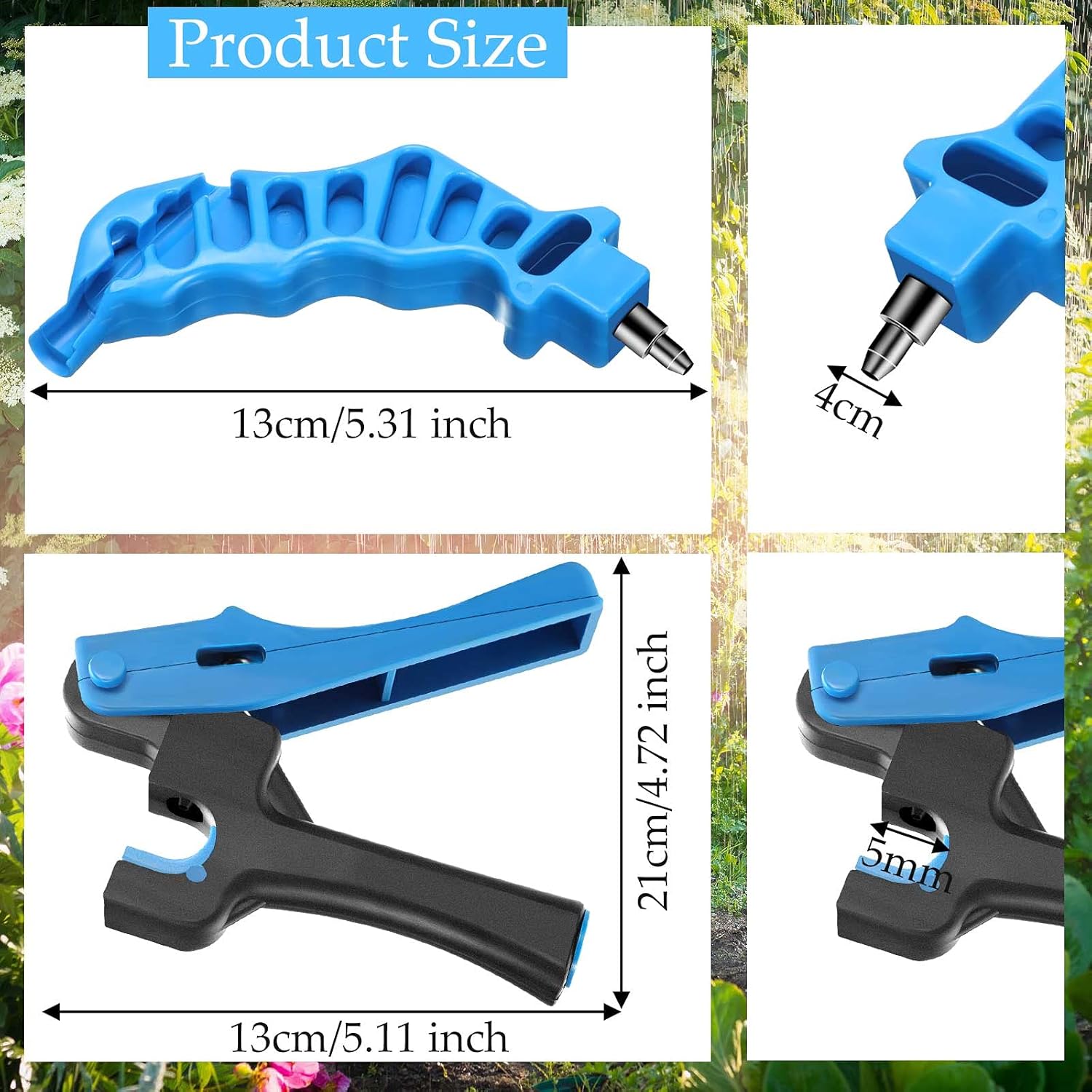 2In1 Tube Hole Punch Tool Drip Irrigation Tubing Hole Punch Fitting