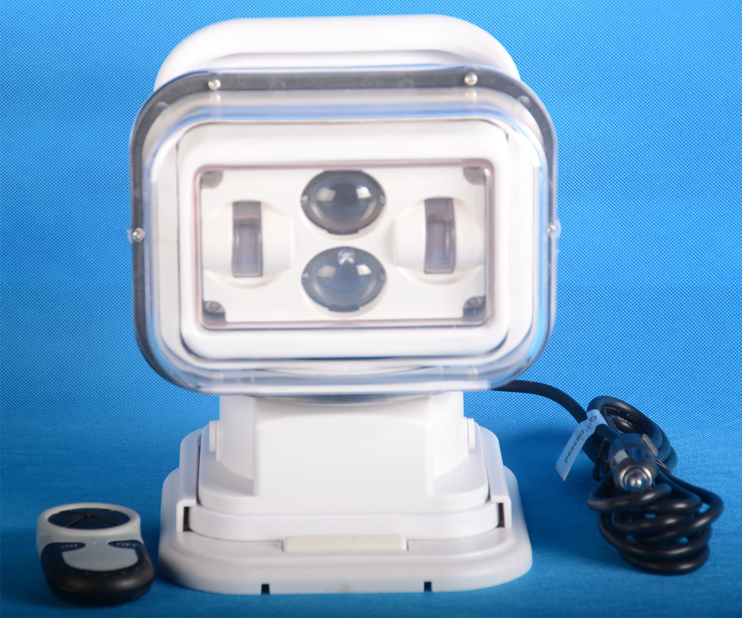 FSYF Led Search Light 7 Inch 60W White 360 Degrees Rotating Remote Control 9-32V Led Work Light Flood Led Driving Lights Fog Lights Offroad Lights Hunting SUV ATV 4wd Truck Boat Lighting