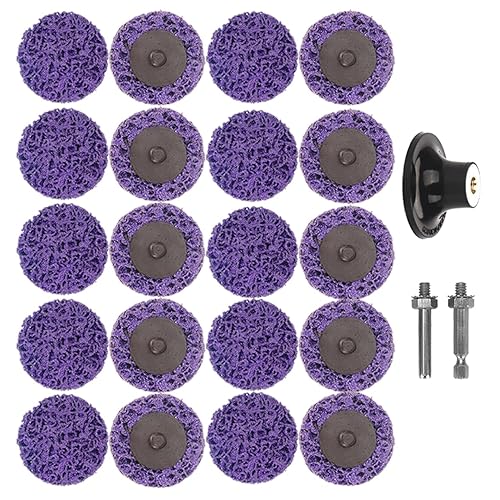 Discos de tira de cambio rápido de 3 pulgadas, amoladoras angulares para tiras de pintura, limpia soldaduras y eliminación de óxido (20 unidades) Discos de tira de cambio rápido de 3 pulgadas, amoladoras angulares para tiras de pintura, limpia soldaduras y eliminación de óxido (20 unidades)