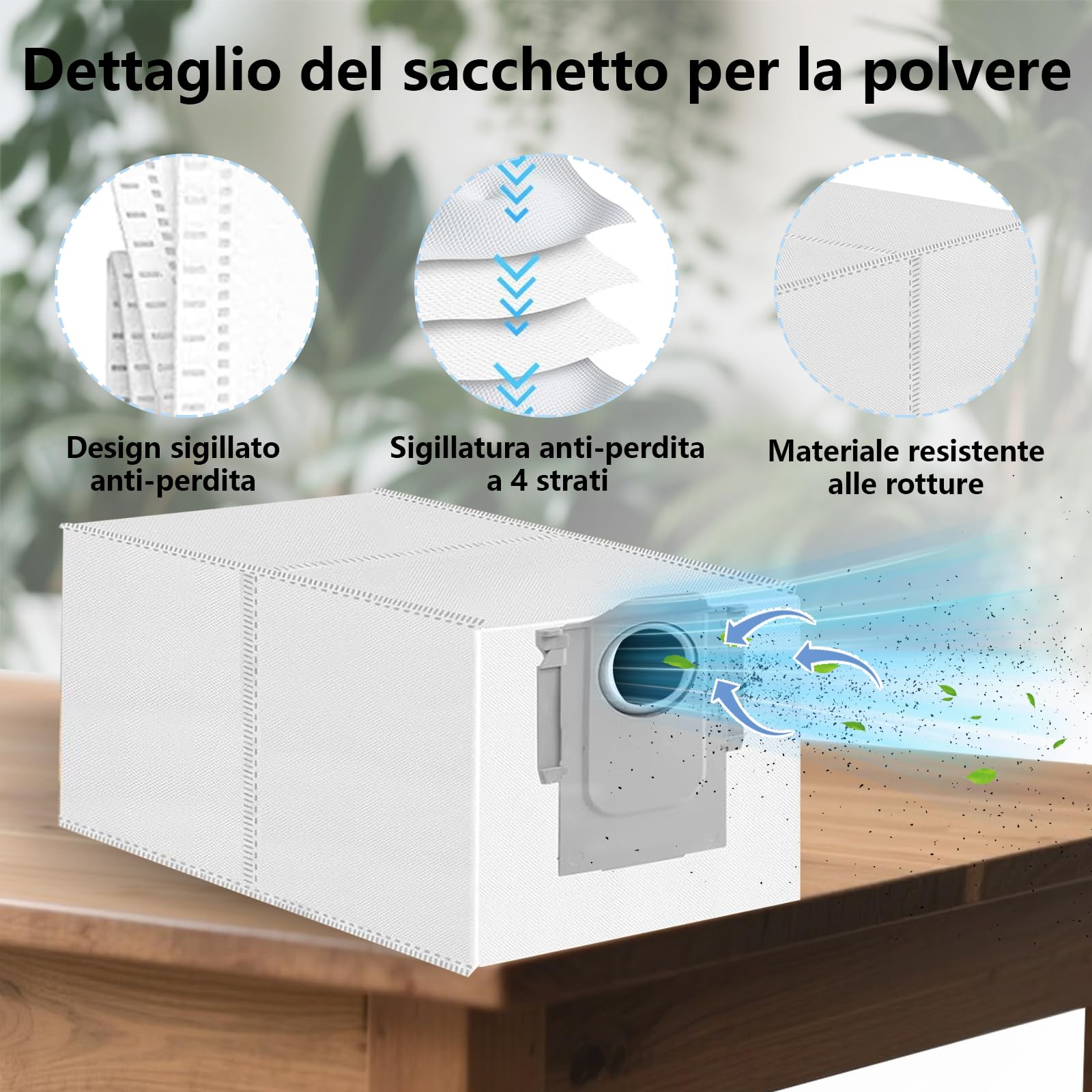 Accessori Per Roborock QV 35A / Qrevo S Pro/QR 798/598 Aspirapolvere | QV 35A Ricambio 21 pezzi, 1 Spazzole Principali, 4 Asciugamani, 4 Filtri, 6 Sacchi di Polvere, 6 Spazzole Laterali