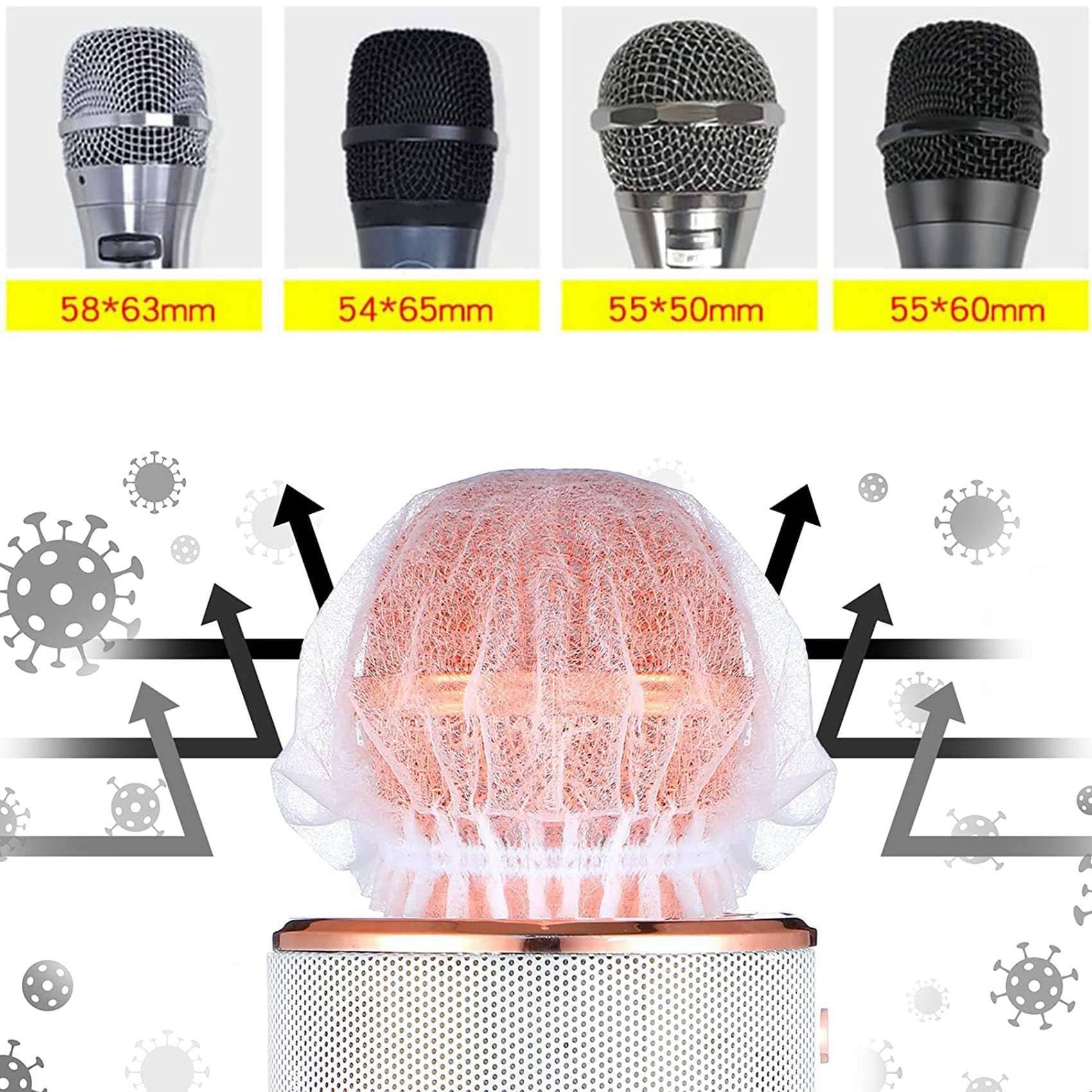 Copri Microfono Monouso da 1000 Pezzi, Parabrezza per Microfono Portatile per Studio di Registrazione KTV Karaoke (Colori Misti)