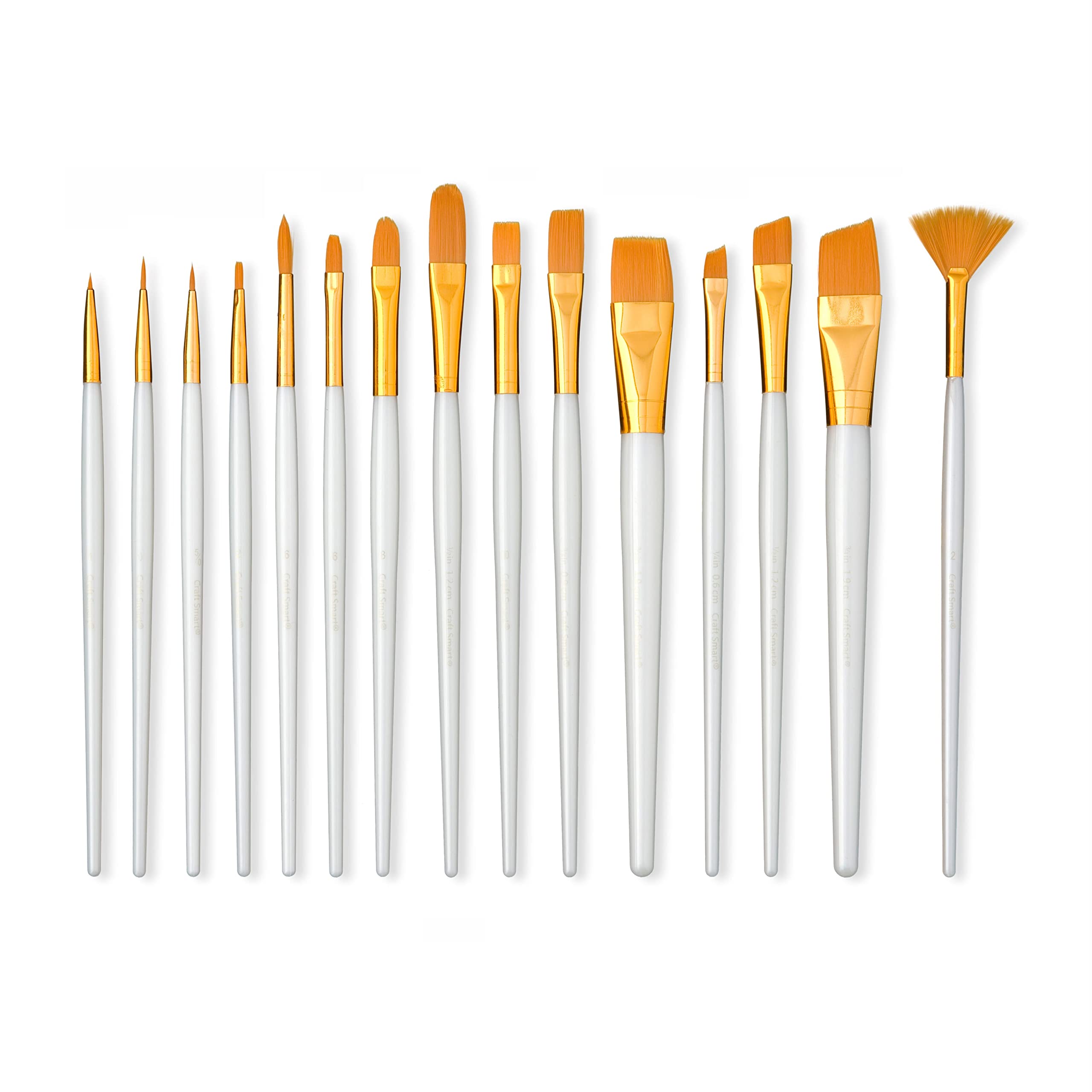 Craftsmart Paint Brushes - 15 Piece