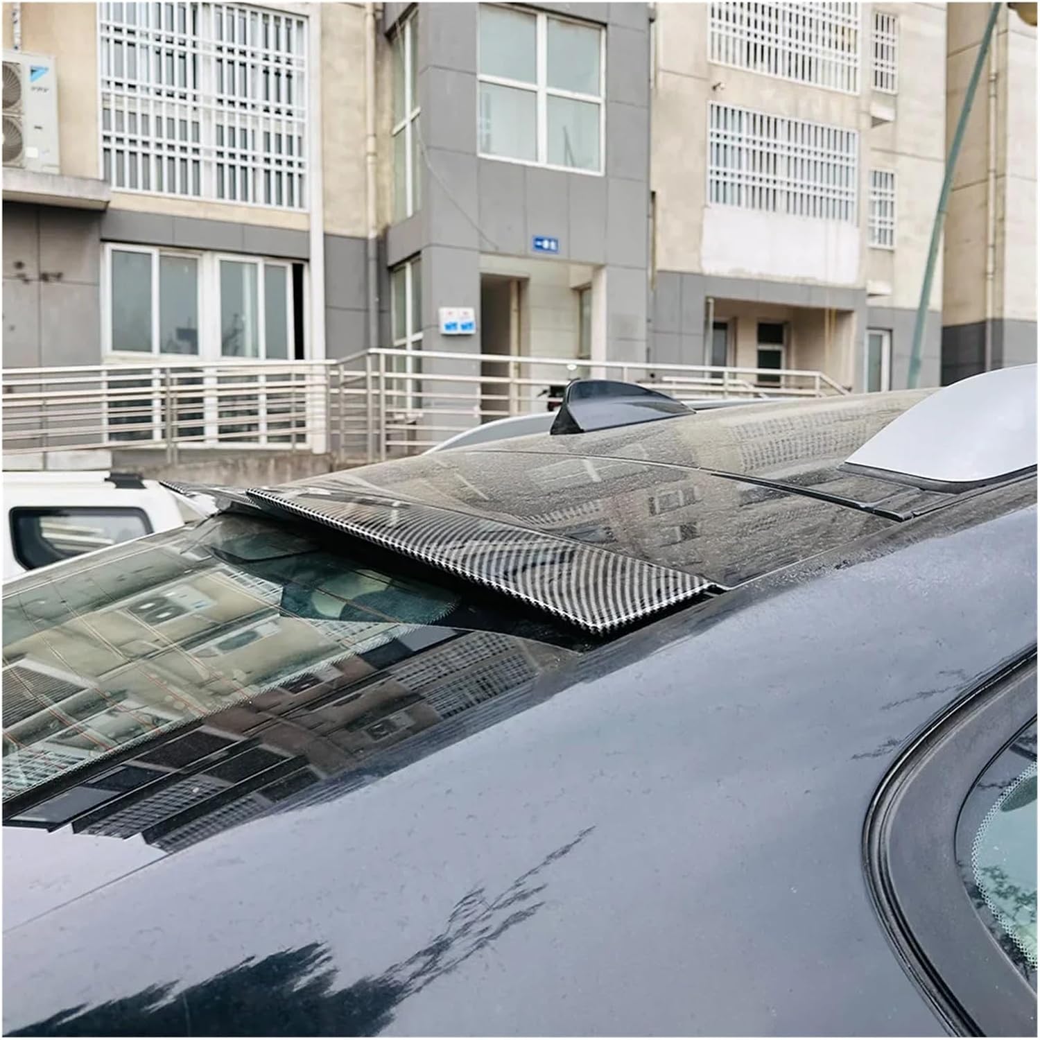 Rear Spoiler Lip Compatible Compatible with BMW X6 E71 2008-2014 Roof Window Trunk Tail Wing Exterior Modification Car Body Kit(Glossy Black)