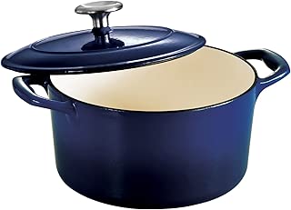 Tramontina 80131/074DS Enameled Cast Iron Covered Round Dutch Oven, 3.5-Quart, Gradated Cobalt - coolthings.us