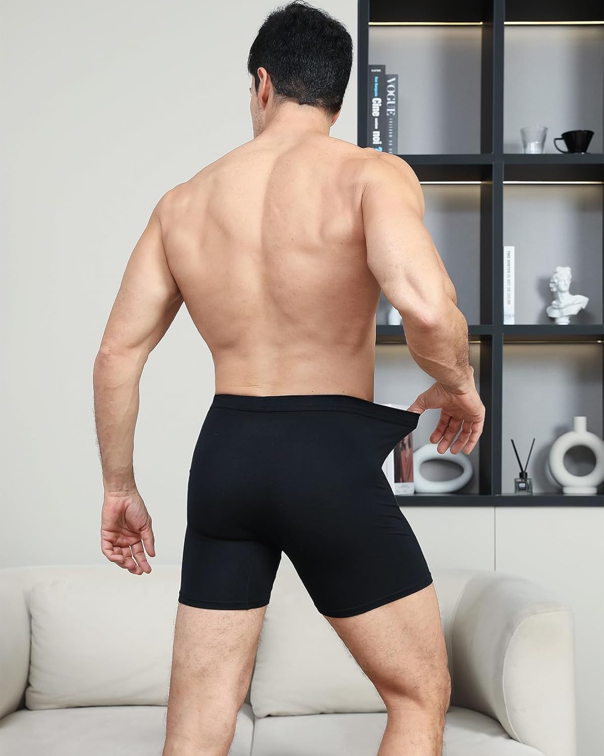 HAVVIS Men's Performance Underwear Boxer Briefs Soft Comfortable Bamboo Viscose Underwear for Men Multipack - Image 3