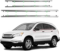 ItranMc Chrome Window Molding Trim Seals for Honda CR-V 2007-2011 - Outer Door Weatherstrip Belt, Replace 72410-SWA-A01
