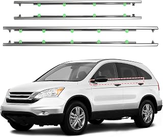 ItranMc Chrome Window Molding Trim Seals for Honda CR-V 2007-2011 - Outer Door Weatherstrip Belt, Replace 72410-SWA-A01