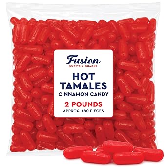 Hot Tamales Fierce Cinnamon Candy, 2 Pound Bulk Bag, Gluten and Fat Free