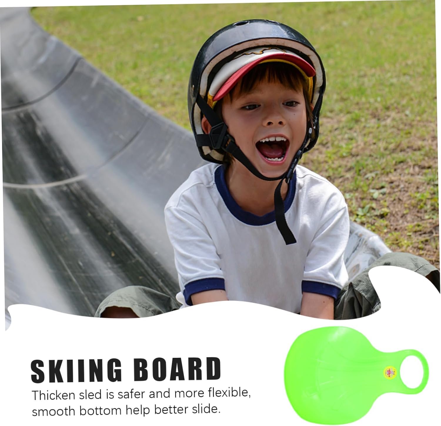 3pcs Boys and Girls Slider Foam Sleds for Grass Snow Sleds Comfortable Handle