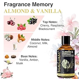 MAYJAM 100ML/3.38FL.OZ Mango Fragrance Oils with Glass Dropper, Essential Oils for Diffusers for Home, Long Lasting Scented Oils for Diffusers Soap Candle Making