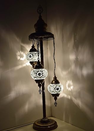 Mozaik Lambader,Otantik Lambas ,Dekoratif K e Lambas  3 L  Mozaik Gece Lambas  Model 16