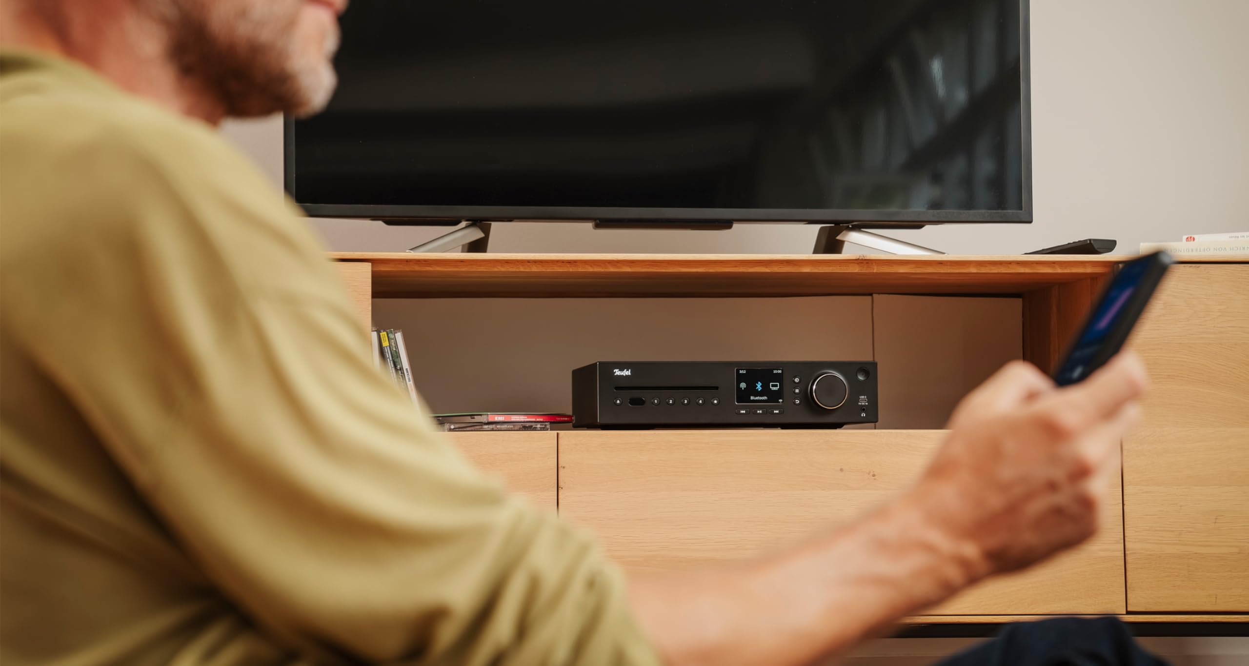 Teufel Ultima 20 KOMBO 3 SE Chaîne HiFi Stéréo Bluetooth CD WiFi Radio DAB+ USB Noir