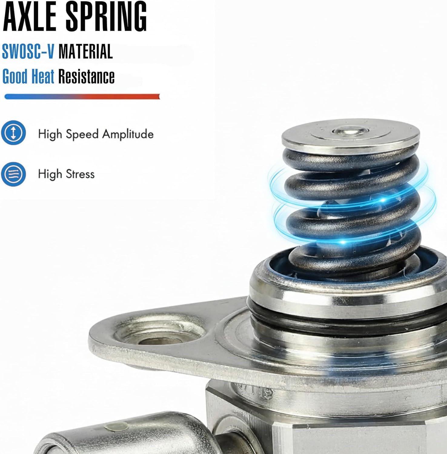 High Pressure Fuel Pump with Bolts Compatible with VW Jetta, Passat, Tiguan, Beetle, CC, Eos, GTI & Audi A3/A3 Quattro, Q3/Q3 Quattro, TT, TT/TTS Quattro, Golf 2008-2018, 1.8L 2.0L Replace# 06H127025N