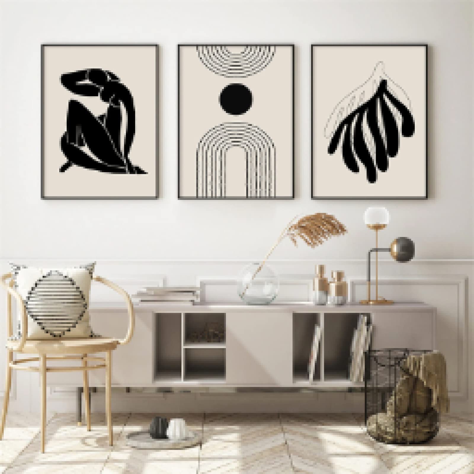 Affiches et impressions géométrie abstraite boho 60x80cm - 8