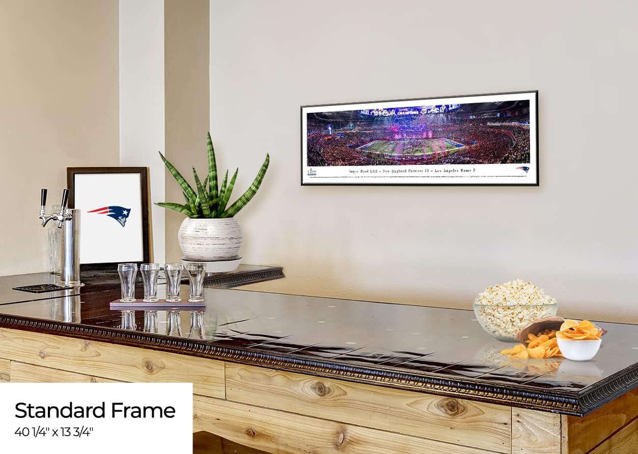 New England Patriots - 2019 Super Bowl LIII Champions - NFL Panoramic Poster and Wall Décor by Blakeway Panoramas