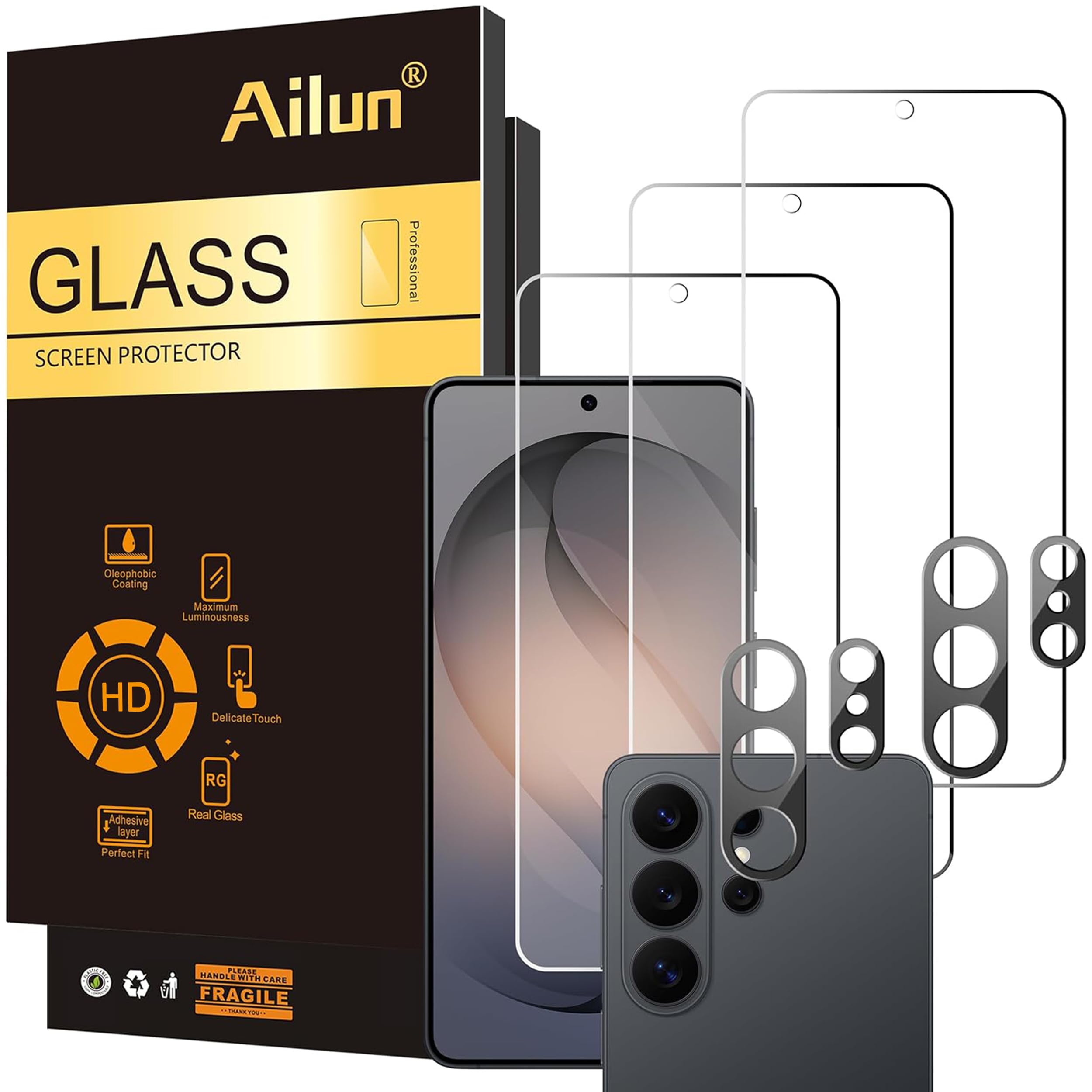 Ailun Screen Protector + Camera Lens Protector for Galaxy S26 Ultra