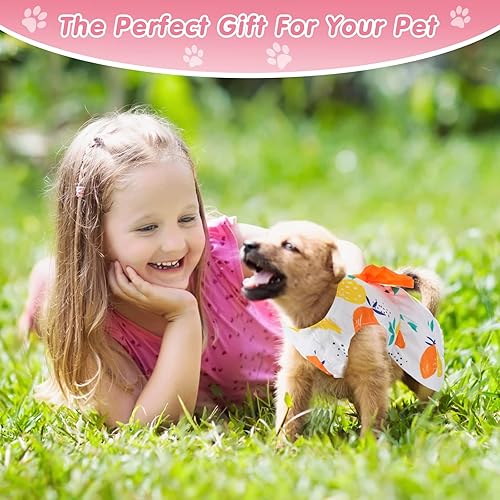 Miniatura 7 de 5 vestidos para perros pequeños, niñas, vestidos florales para cachorros, vestido de princesa con lazo, lindos trajes de verano para perritos, ropa