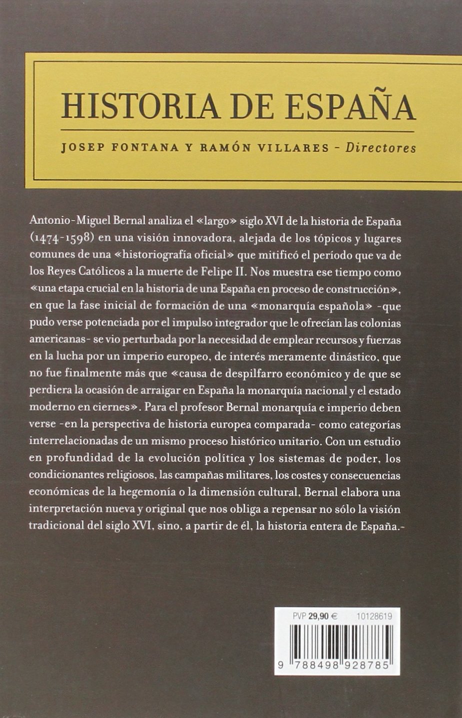 Monarquía e imperio : historia de España 3