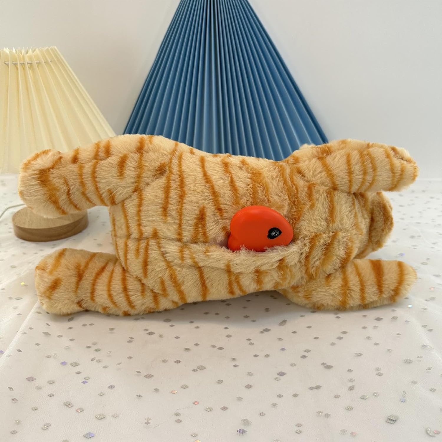 Seyrnicay Stuffed Animal With Heartbeat | Plush Heartbeat Puppy Behavioral Training Toy - Pet Calming Puppy Behavioral Training Aid Toy Pet Sleep Companion Pillow for Puppy Dog Cat Kitty Pets 8 710FU 4O22L. AC SL1500