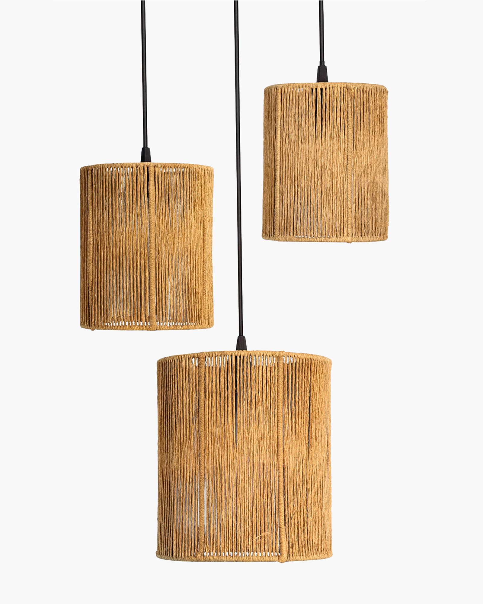 Homesake Raffia Pendant Light - Boho Ceiling Lamp -5
