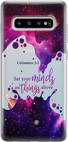 Miniatura 8 de Cavka Funda para teléfono compatible con Samsung Galaxy S23 Ultra S22 S21 FE 5G S20 Note 20 10 Plus parachoques con frase de las Escrituras con