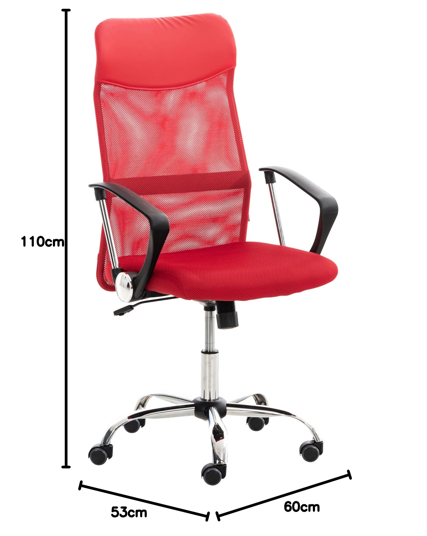 Sedia Da Ufficio Seattle In Ecopelle - Design Moderno Con Braccioli Ergonomici