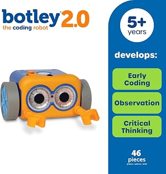 Learning Resources Botley 2.0 The Coding Robot,Educational, Screenless Early Coding Toy, Gifts for Boys and Girls, 5 Years Old