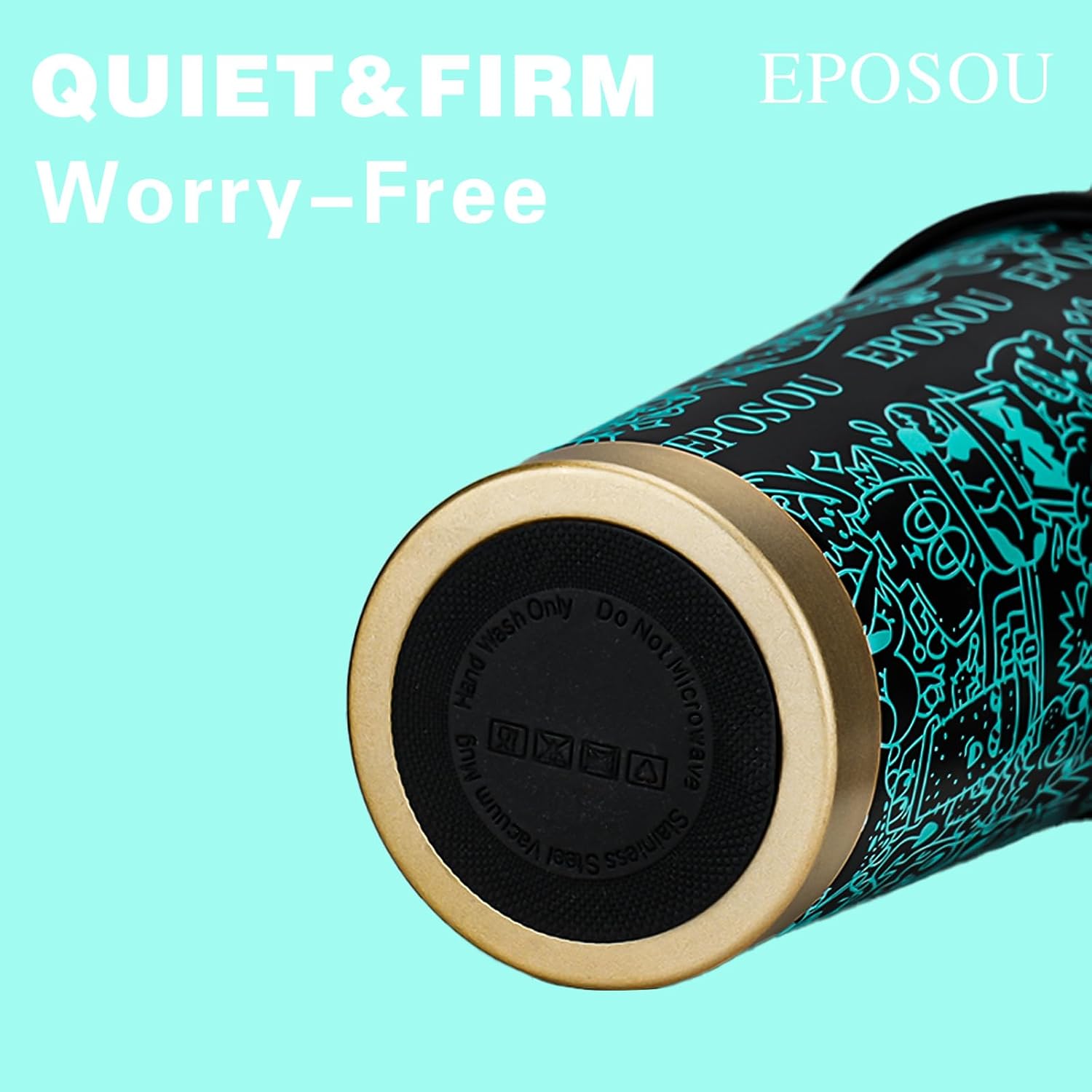 Travel Coffee Mug,leak proof travel mug tumbler with Flip Lid,Reusable Insulated Stainless Steel Cold&hot Brew,16oz,Gifts for Women Men Him Her,for Travel, Hydration, Sports(Monsters) - Image 2