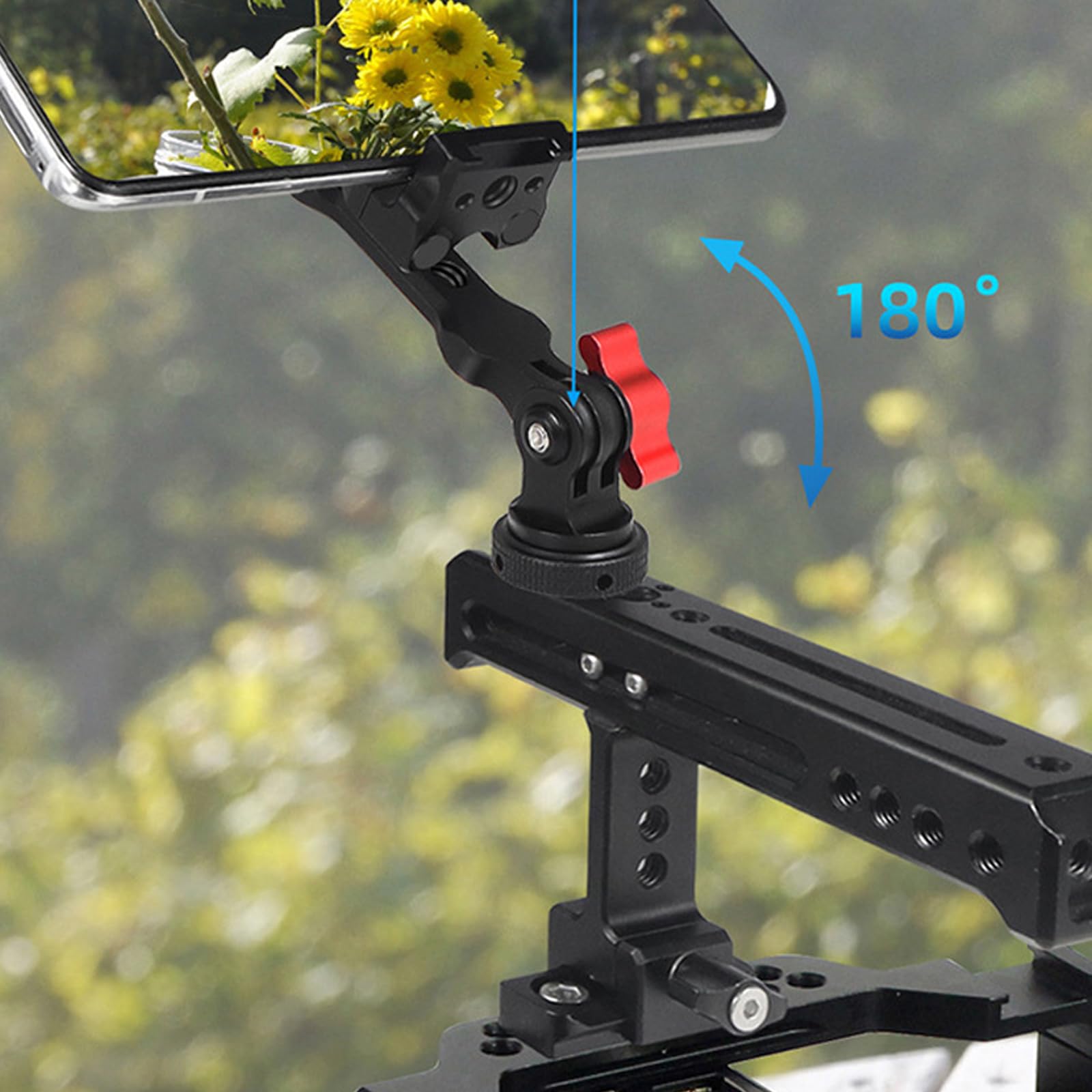 Treppiede magnetico per cellulare, colore nero