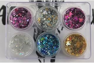 Jelli Glitter Simli Yaprak Ve Yıldız Figürlü Göz Farı, serashinegozfarı204