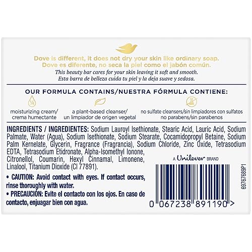 Miniatura 2 de Dove Barra de belleza crema hidratante blanca, 3.5 onzas