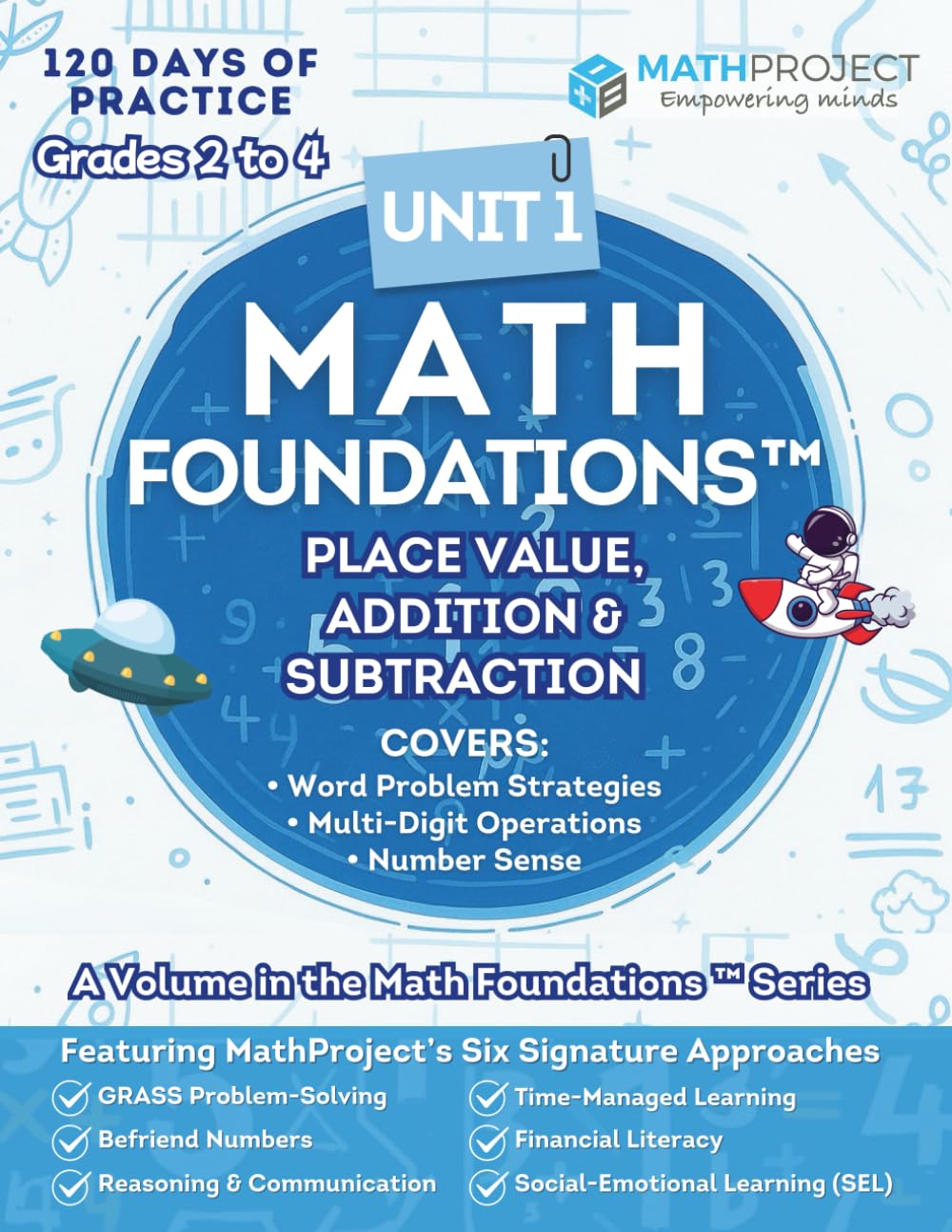 Math Foundations™: Place Value, Addition & Subtraction | Grades 2 to 4: Build strong number sense with daily practice in place value, addition, ... and real-world math skills for Grades 2–4.