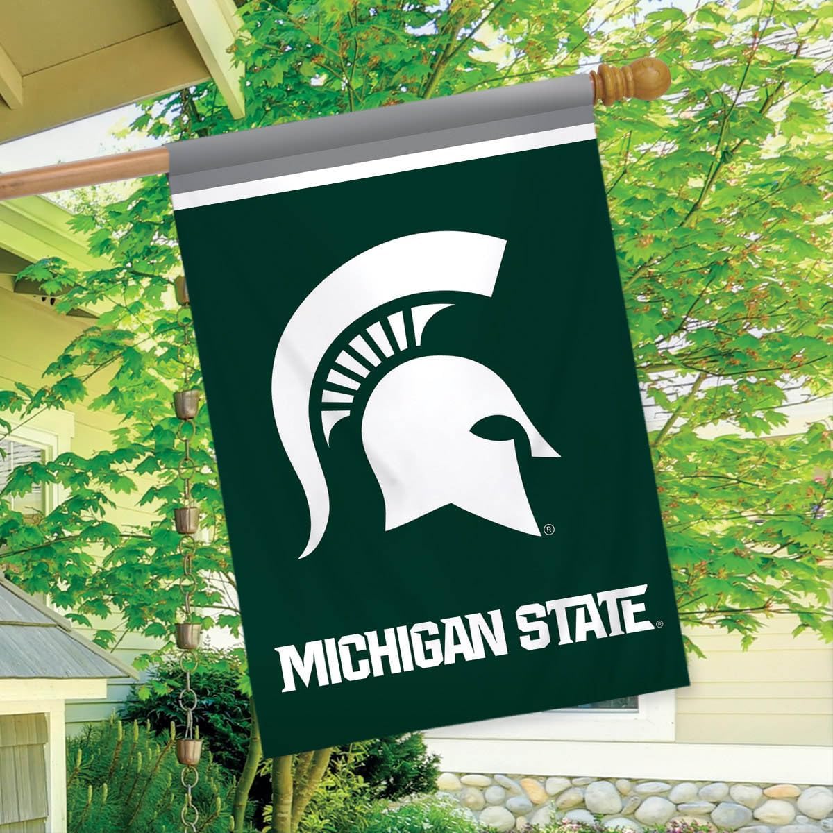 Michigan State Spartans House Flag NCAA Licensed 28" x 40" Briarwood Lane
