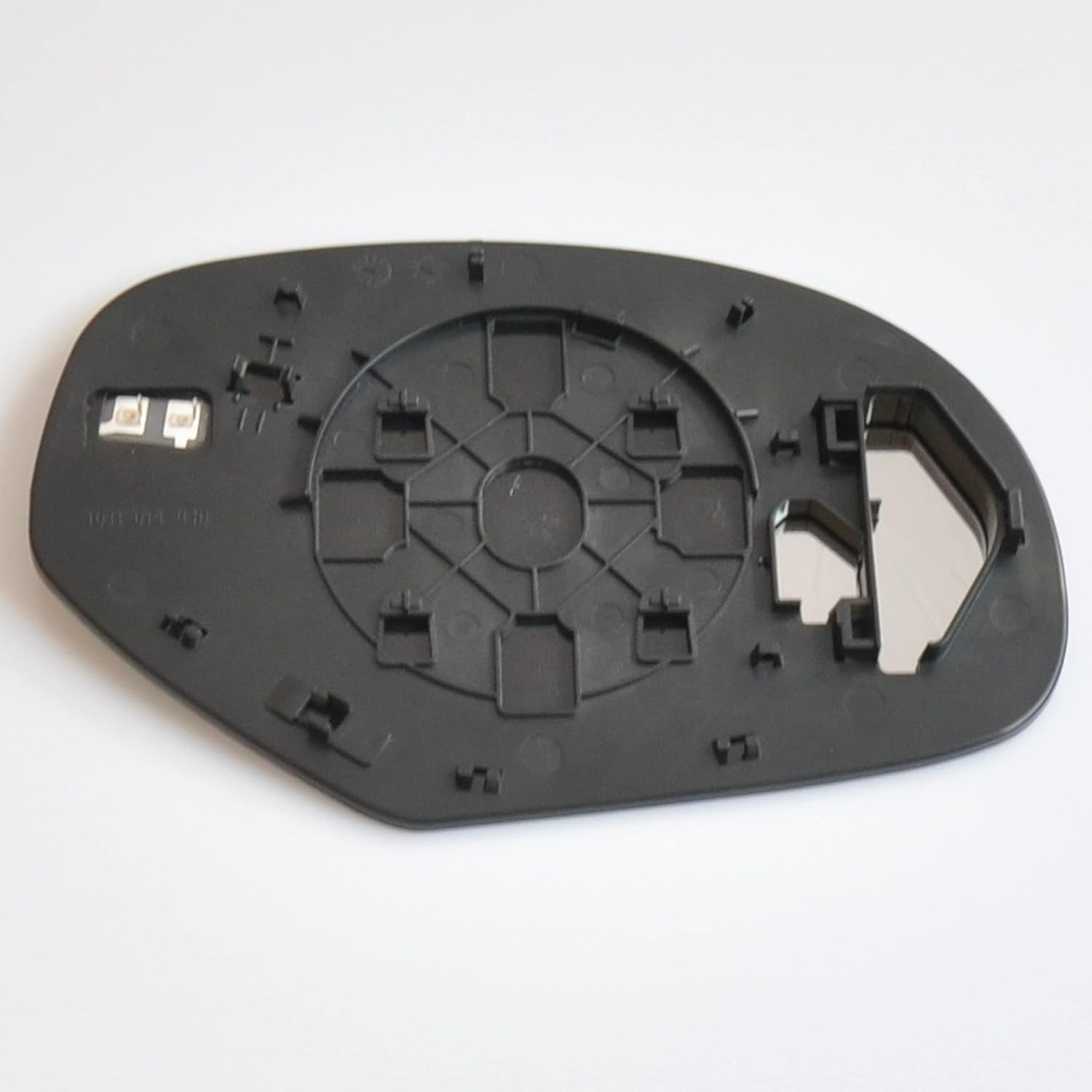 LH Driver Left side Mirror Glass Replacement Power Heated Left Driver Side for 2007-2014 Cadillac Escalade Chevy Silverado Tahoe GMC Sierra Yukon