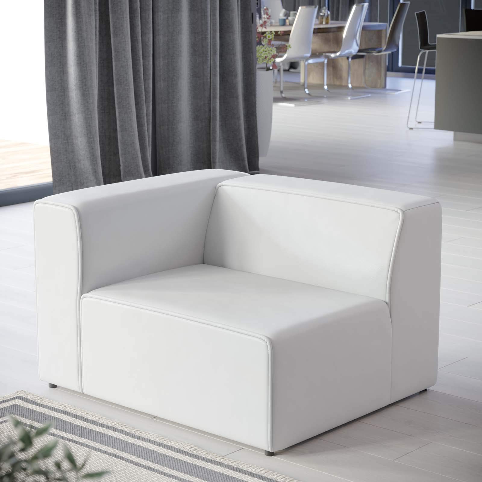 Modway White / Left-Arm Chair / 1 Sofas & Couches