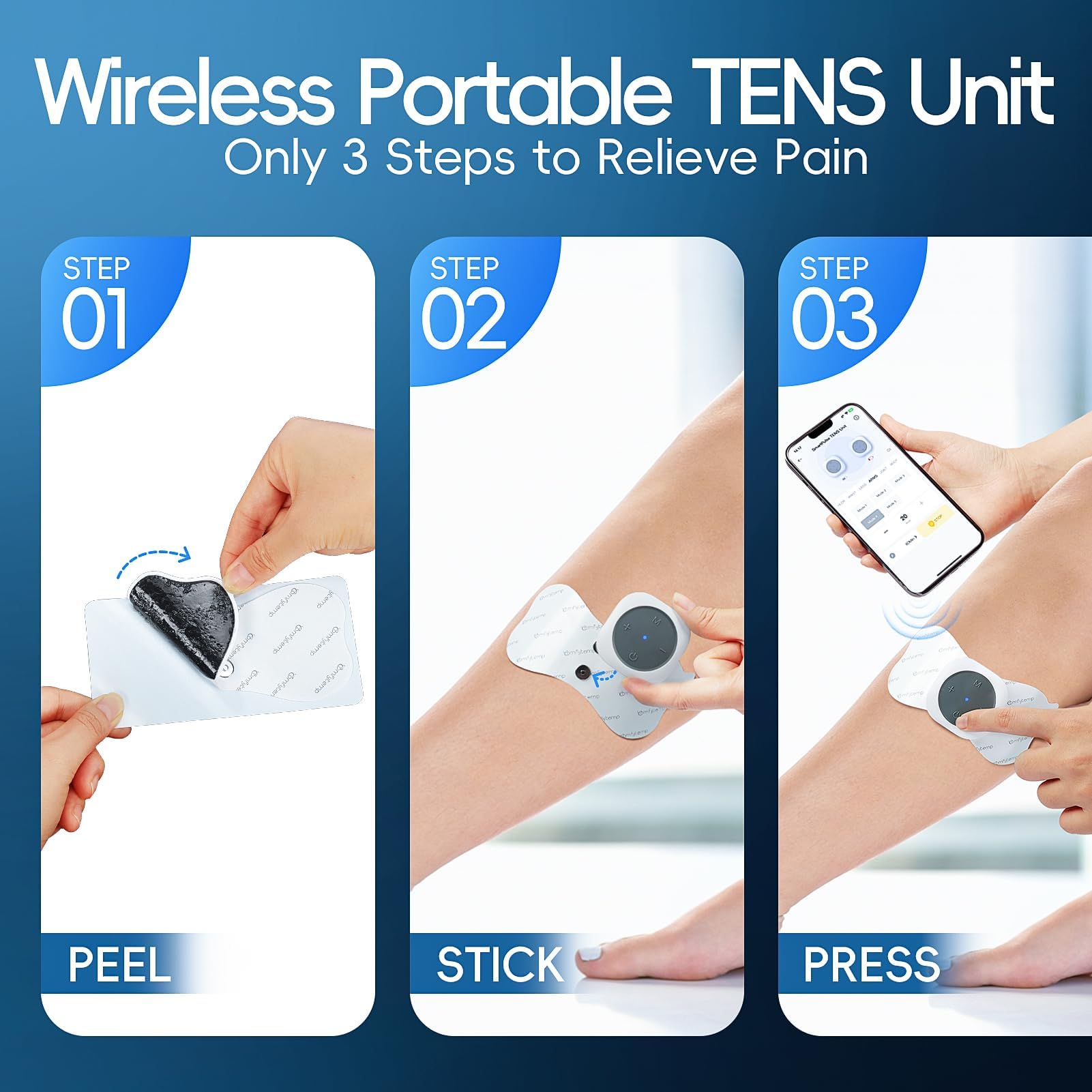 Comfytemp Wireless TENS Unit - Pain Relief -5 Comfytemp Wireless TENS Unit - Pain Relief -5