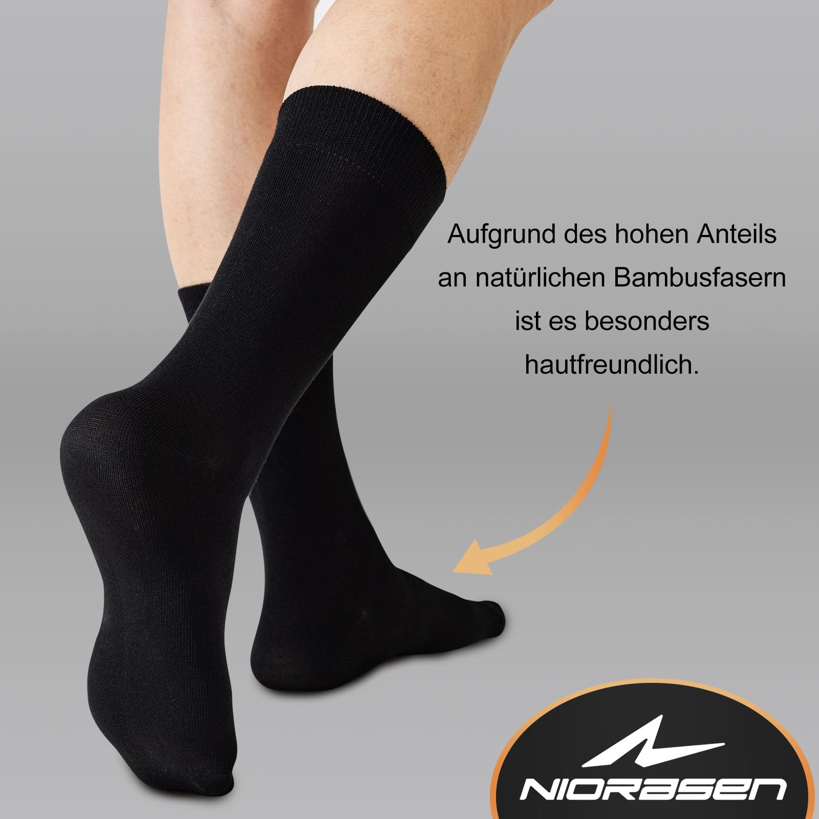 Calcetines de Bambú Transpirables para Hombre y Mujer 6 Pares, Calcetines de Negocios con Caja de Regalo