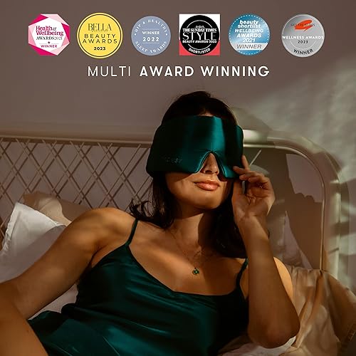 Miniatura 4 de Paquete de regalo para dormir profundo: regalo para dormir esta temporada. Máscara de seda para dormir de lujo - Máscara de sueño Drowsy Green