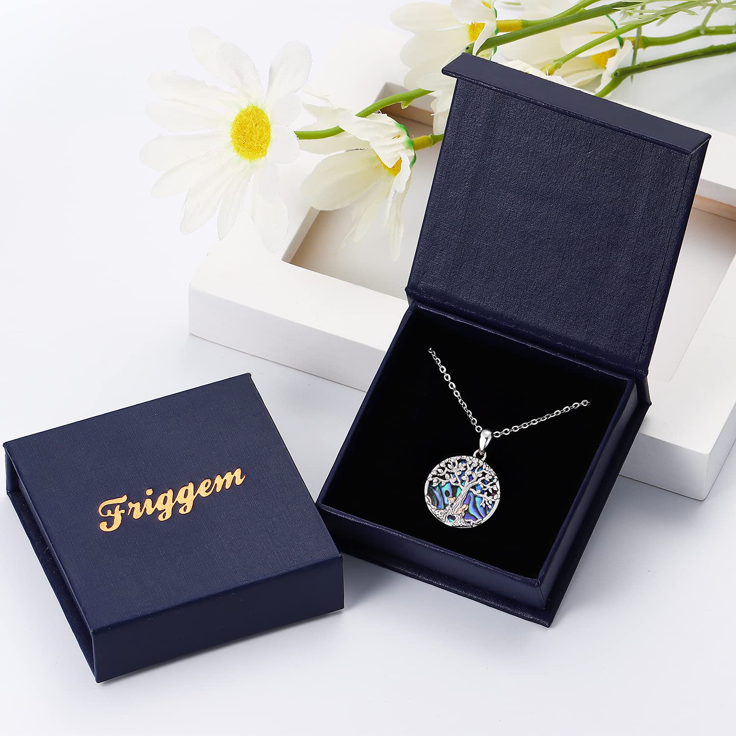 Collana con ciondolo sorelle in argento sterling Sempre mia sorella per sempre mia amica, collana con cuore albero della vita Collana con ciondolo fiore in oro per donna