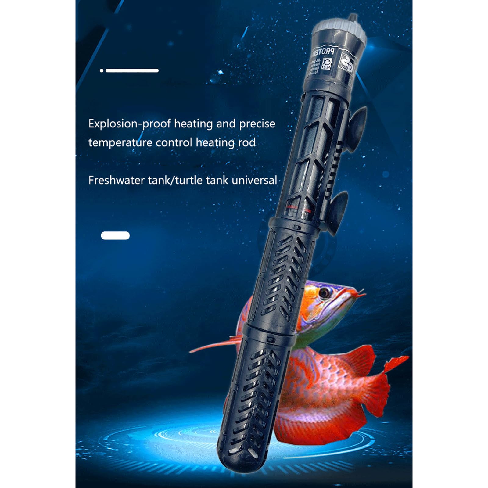 Calentador De Tanque De Pescado Varillas Termostato De Acuario A Prueba De Explosiones con Funda Protectora,100W